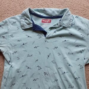 Short sleeve shark polo